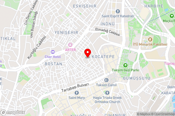 My Home Taksim - Hotel Location Map