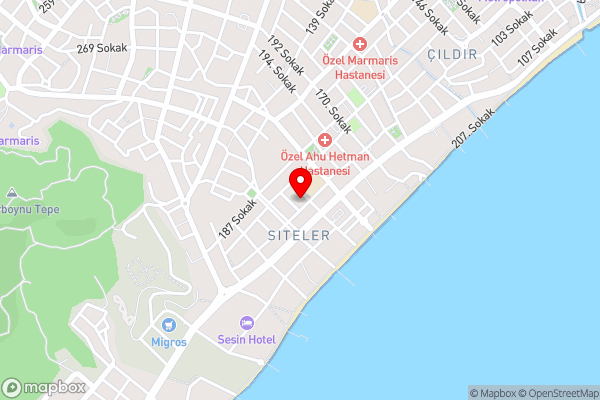 Myra Hotel - Hotel Location Map