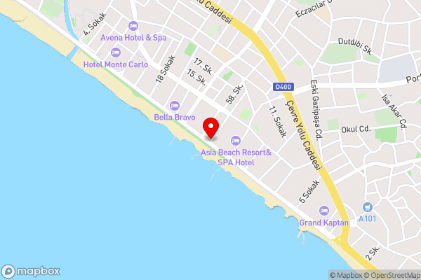 Mysea Hotels Alara - Hotel Location Map
