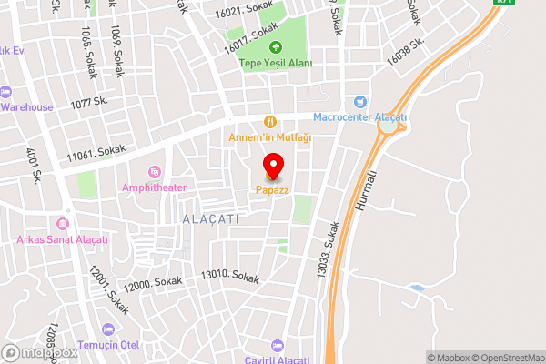 MYTHOS Otel ALAÇATI - Hotel Location Map