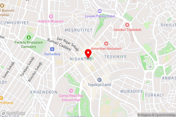 Nardi Nişantaşı - Hotel Location Map