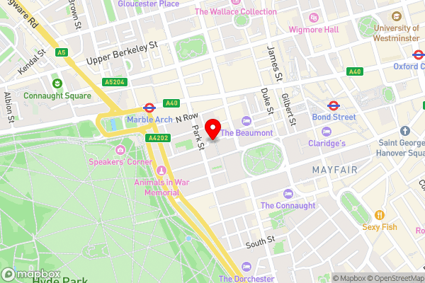 Native Mayfair - Hotel Location Map