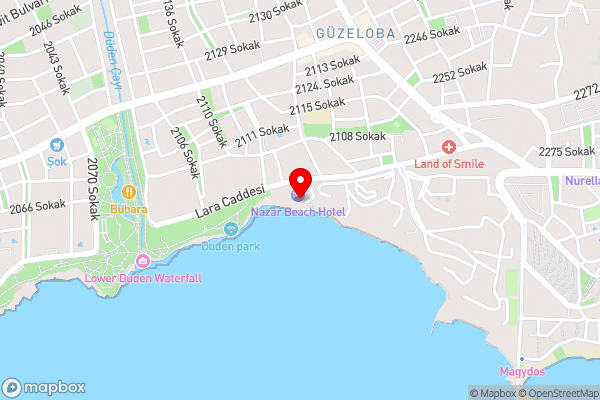 Nazar Beach Hotel - Hotel Location Map