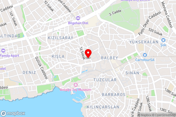 Nest Hotel Antalya - Hotel Location Map