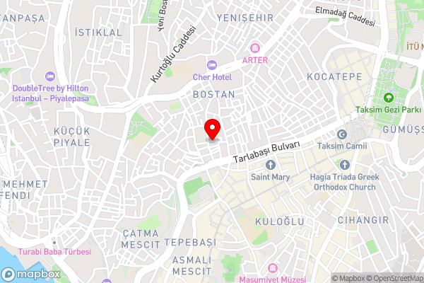 Neva House Taksim - Hotel Location Map