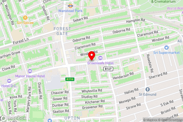 Newham Hotel - Hotel Location Map