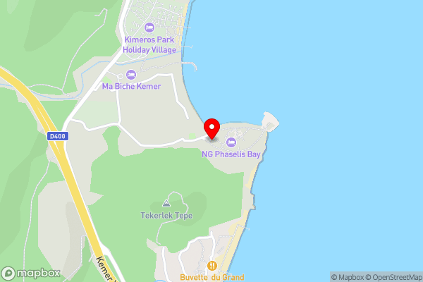 NG Phaselis Bay - Hotel Location Map