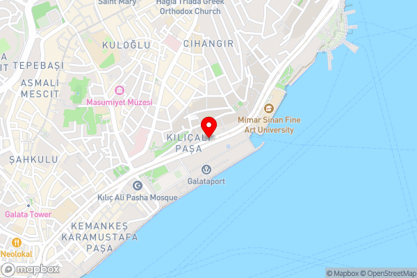 Nidya Hotel Galataport - Hotel Location Map