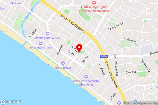 Nordic House Oba - Hotel Location Map