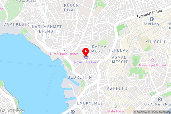 Nova Plaza Pera - Hotel Location Map