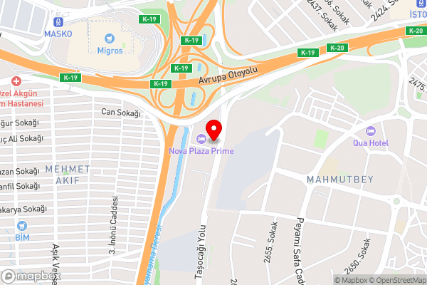 Nova Plaza Prime Hotel - Hotel Location Map