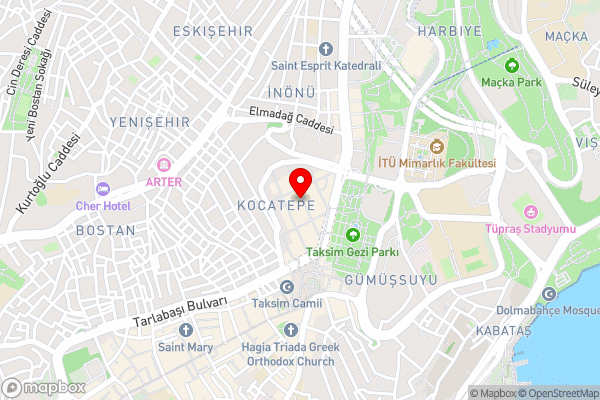 Nova Plaza Taksim Square - Hotel Location Map