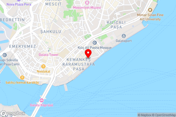 Novotel Istanbul Bosphorus Hotel - Hotel Location Map