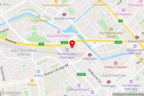 Novotel London Paddington - Hotel Location Map