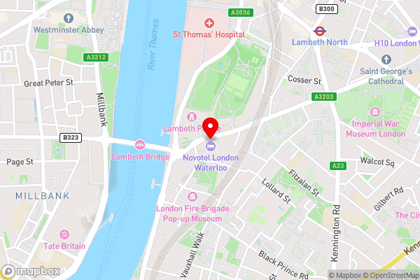 Novotel London Waterloo - Hotel Location Map