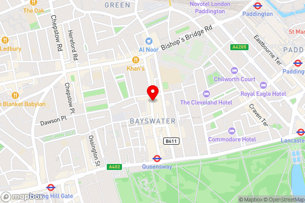 NOX Hyde Park - Hotel Location Map