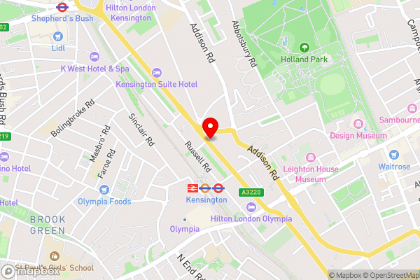 NOX Kensington - Hotel Location Map