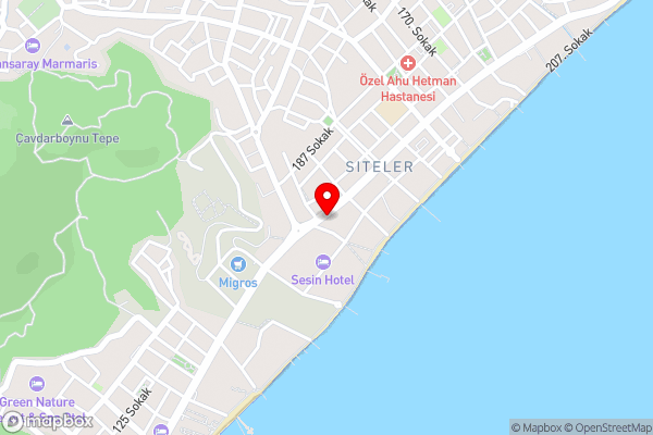 Oasis Hotel - Hotel Location Map