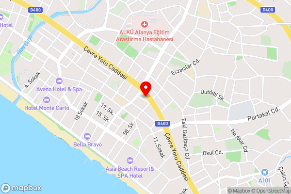 Oba Modern Residence by Newinn - Hotel Location Map