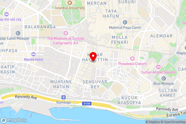 Oban Suites Istanbul - Hotel Location Map