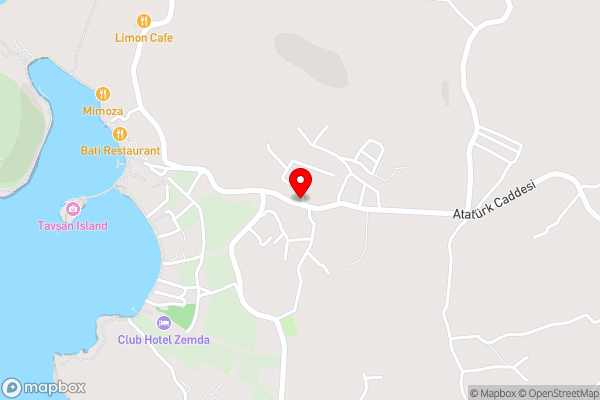 Oda Bodrum Gümüşlük - Hotel Location Map