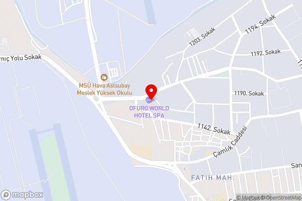 OFURO WORLD HOTEL SPA - Hotel Location Map