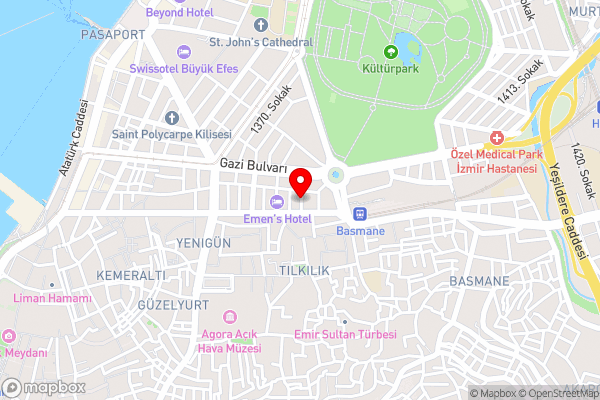 Oglakcioglu Park Boutique Hotel - Hotel Location Map