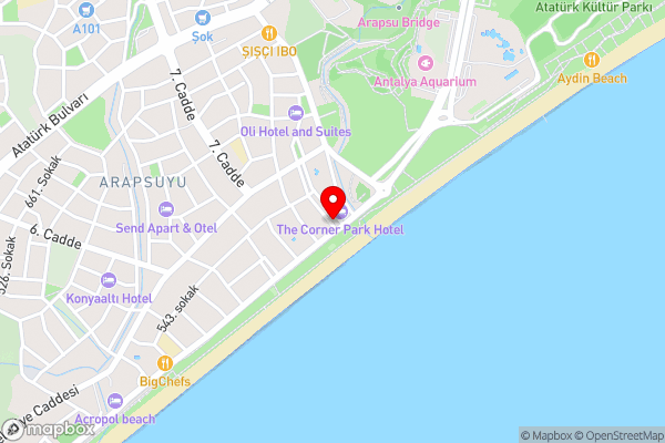 Olbia Hotel - Hotel Location Map