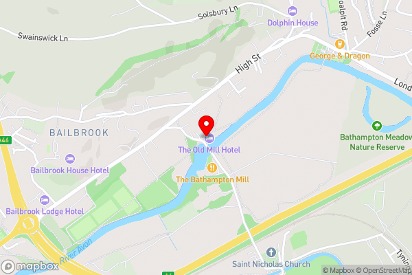 Old Mill Hotel & Lodge - Hotel Location Map