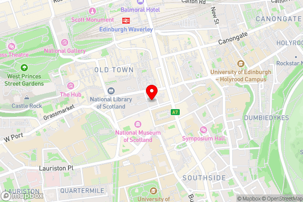 Old Town Edinburgh Apartment close to Castle and Royal Mile - Hotel Location Map