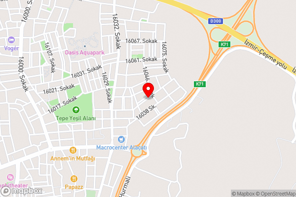 Olea Alacati - Hotel Location Map