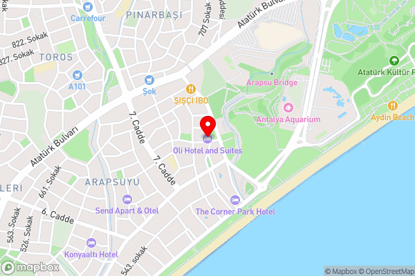 Oli Hotel and Suites - Hotel Location Map