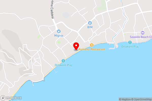 Ömer Aybak Beach Hotel - Hotel Location Map