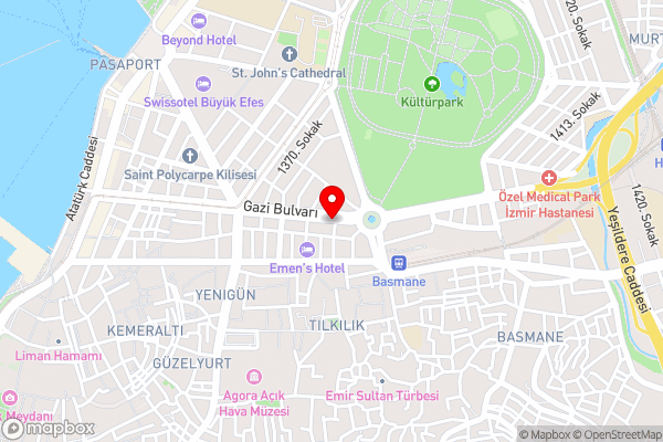 Ontur Izmir Otel - Hotel Location Map