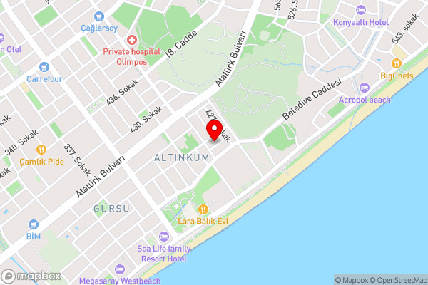 OPERA Boutique Hotel - Hotel Location Map
