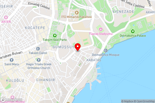 Opera Hotel Bosphorus - Hotel Location Map