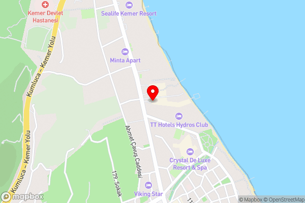 Orange County Kemer - Adult Only - Hotel Location Map