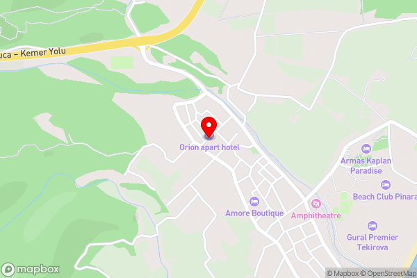 Orion Apart Tekirova - Hotel Location Map