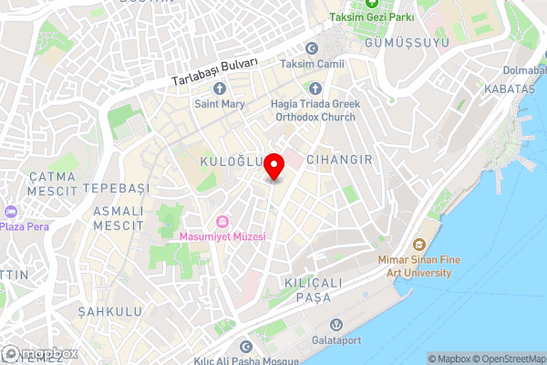 Orka Taksim Suites & Hotel - Hotel Location Map