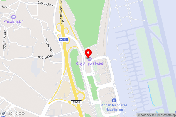 Orty Airport Hotel - Hotel Location Map