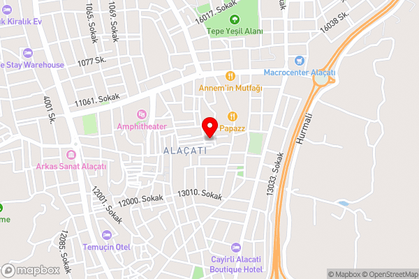 otel alba Alaçatı - Hotel Location Map