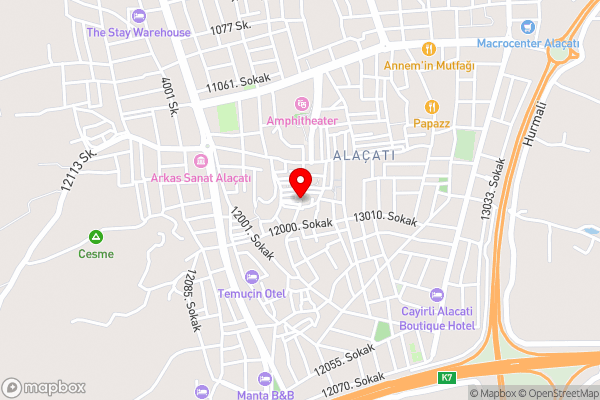 Otel Kallista - Hotel Location Map