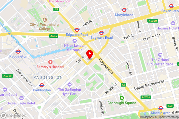 OYO 24 Sussex, London Paddington - Hotel Location Map