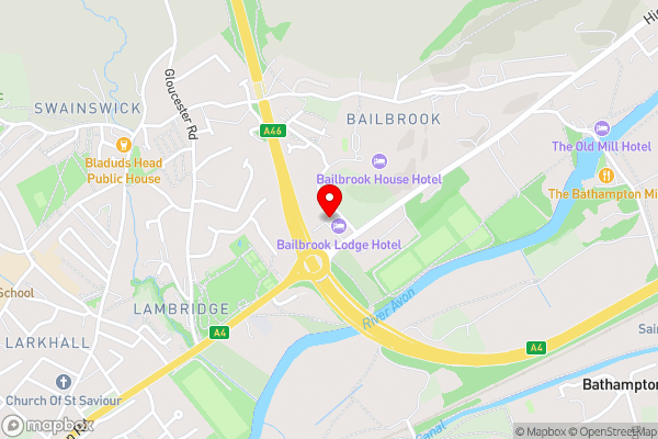 OYO Bailbrook Lodge - Hotel Location Map