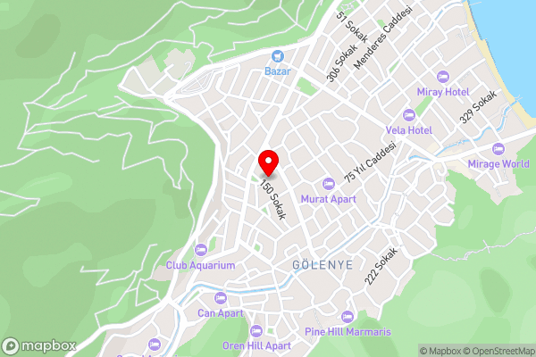 ÖZ-AY APART OTEL - Hotel Location Map