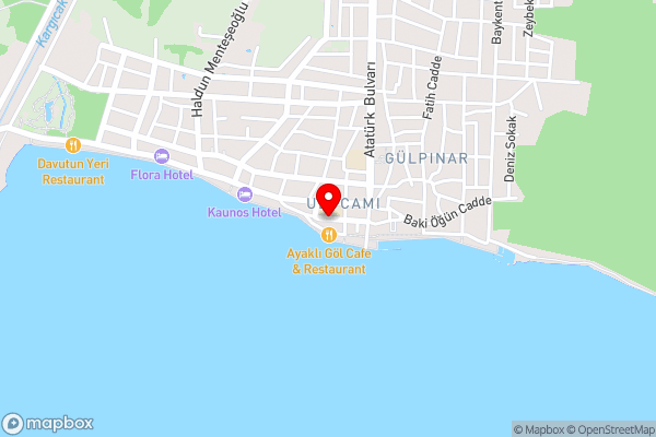 özay otel - Hotel Location Map