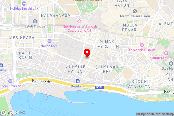 Ozbekler Hotel-Old City - Hotel Location Map