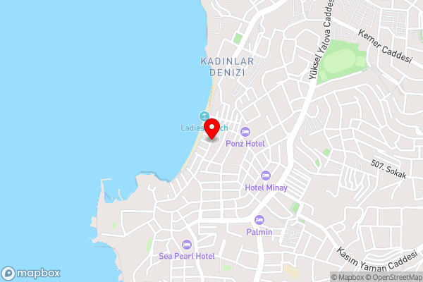 özgül otel - Hotel Location Map