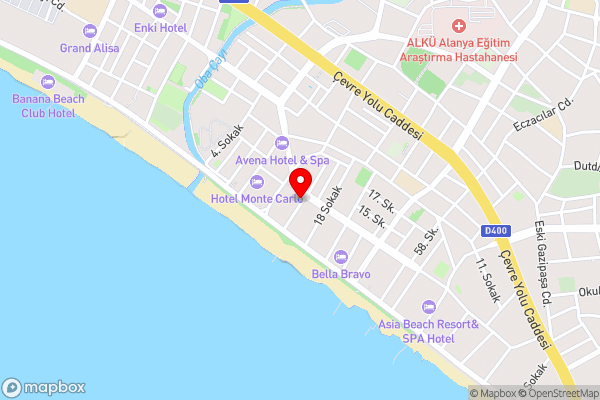 Ozgur Bey Spa Hotel - Hotel Location Map