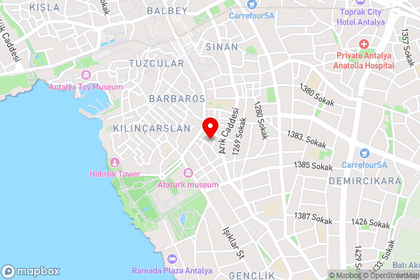 Özgür Hotel Işıklar - Hotel Location Map